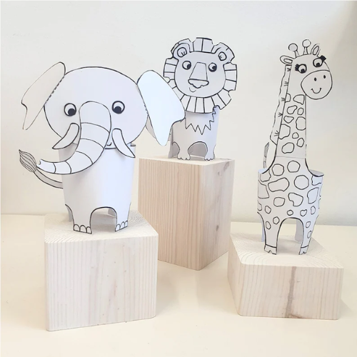 Printable Safari Animal Paper Craft