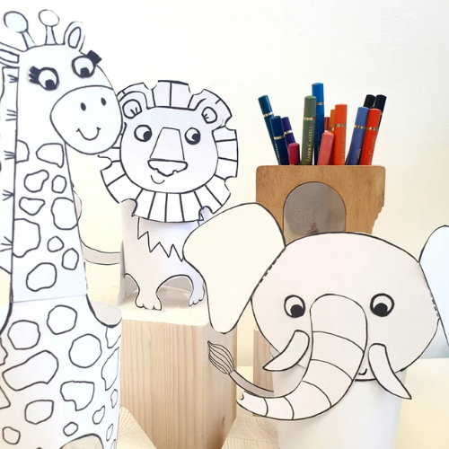 Printable Safari Animal Paper Craft
